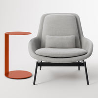 Note Tall Side Table in Tomato - Angle 2