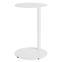 Note Tall Side Table in White - Angle 1