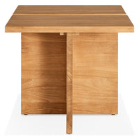 NowThen Outdoor Side Table in Teak - Angle 5