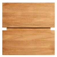 NowThen Outdoor Side Table in Teak - Angle 6