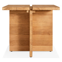 NowThen Outdoor Side Table in Teak - Angle 4