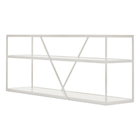 NeedWant Long and Low Shelving in Putty - Angle 5