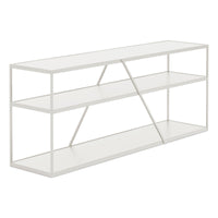 NeedWant Long and Low Shelving in Putty - Angle 3