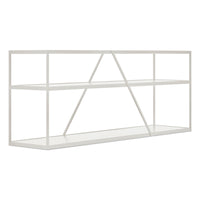 NeedWant Long and Low Shelving in Putty - Angle 2