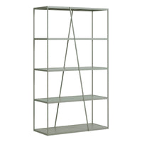 NeedWant Narrow Shelving en Grey Green - ángulo 3