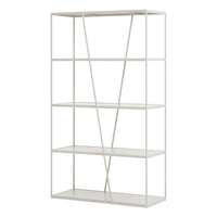 NeedWant Narrow Shelving in Putty - Angle 5