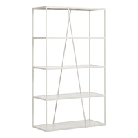 NeedWant Narrow Shelving in Putty - Angle 3