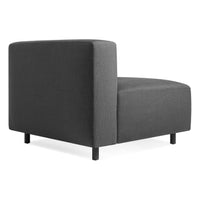 9 Yard Outdoor Corner in Sunbrella Coal - Angle 4