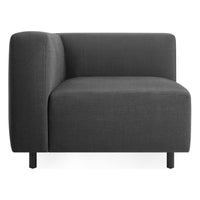 9 Yard Outdoor Corner in Sunbrella Coal - Angle 3
