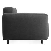 9 Yard Outdoor Modular Chair in Sunbrella Coal - Angle 4