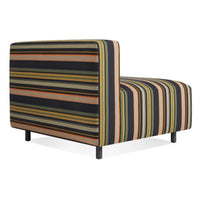 9 Yard Outdoor Armless Lounge Chair en Sunbrella Stripe - ángulo 4