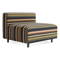 9 Yard Outdoor Armless Lounge Chair en Sunbrella Stripe - ángulo 2