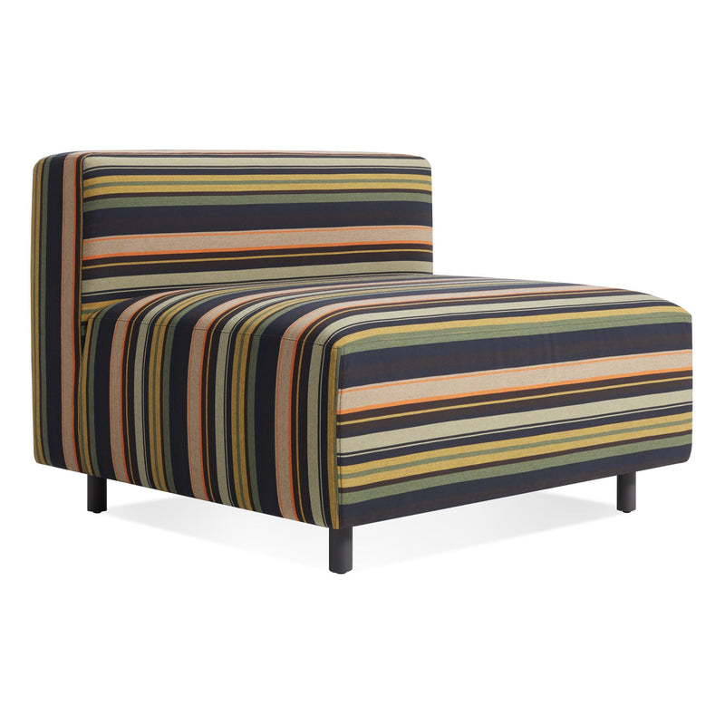 9 Yard Outdoor Armless Lounge Chair in Sunbrella Stripe