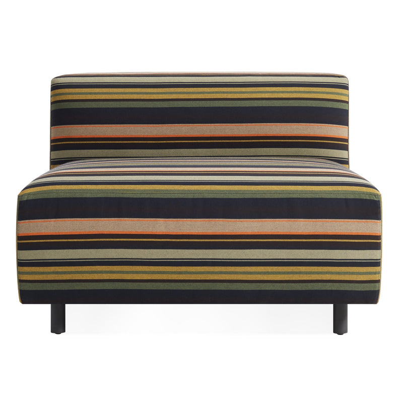 9 Yard Outdoor Armless Lounge Chair in Sunbrella Stripe