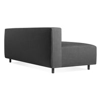 9 Yard Outdoor Armless Sofa en Sunbrella Coal - ángulo 4