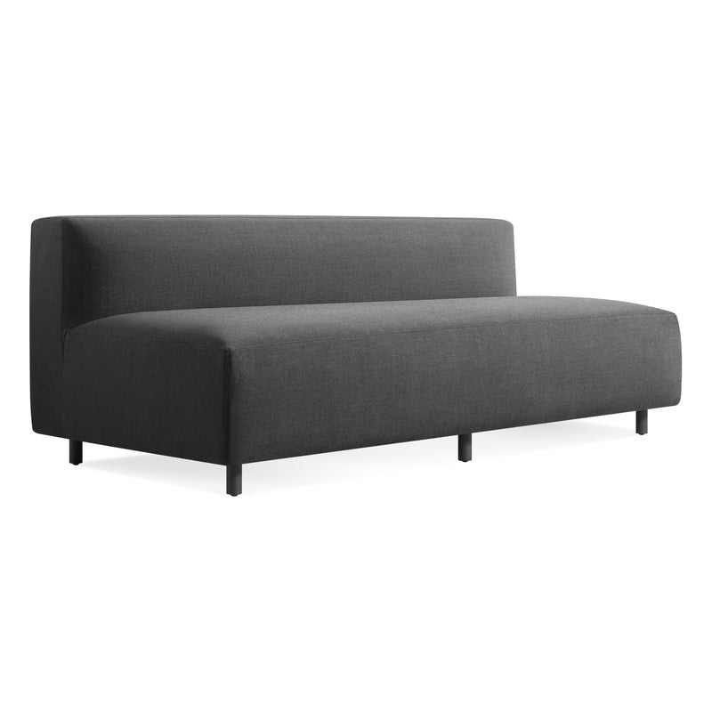 9 Yard Outdoor 72" Armless Sofa in Sunbrella Coal