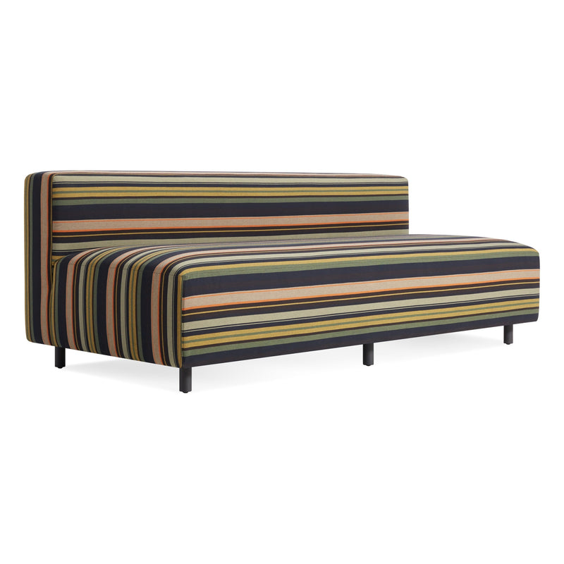 9 Yard Outdoor 72" Armless Sofa in Sunbrella Stripe