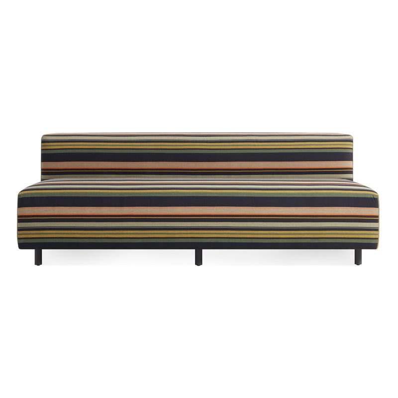 9 Yard Outdoor 72" Armless Sofa in Sunbrella Stripe
