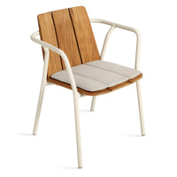 Offline Outdoor Chair Seat Pad in Sunbrella Linen - Angle 2