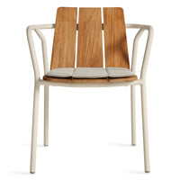 Offline Outdoor Chair Seat Pad in Sunbrella Linen - Angle 3