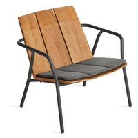 Offline Outdoor Lounge Chair Seat Pad en Toohey Charcoal - ángulo 2