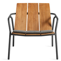 Offline Outdoor Lounge Chair Seat Pad en Toohey Charcoal - ángulo 3