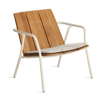 Offline Outdoor Lounge Chair Seat Pad in Sunbrella Linen - Angle 1