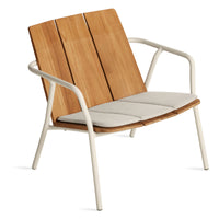 Offline Outdoor Lounge Chair Seat Pad in Sunbrella Linen - Angle 2