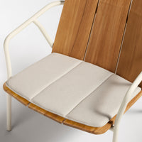 Offline Outdoor Lounge Chair Seat Pad in Sunbrella Linen - Angle 5