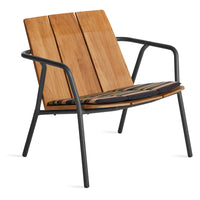 Offline Outdoor Lounge Chair Seat Pad en Sunbrella Stripe - ángulo 1
