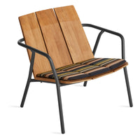 Offline Outdoor Lounge Chair Seat Pad en Sunbrella Stripe - ángulo 2