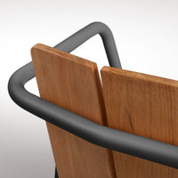 Offline Outdoor Chair in Carbon - Angle 9