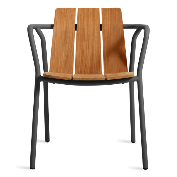 Offline Outdoor Chair in Carbon - Angle 1