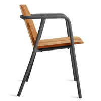 Offline Outdoor Chair in Carbon - Angle 4