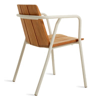 Offline Outdoor Chair in Teak / White - Angle 6