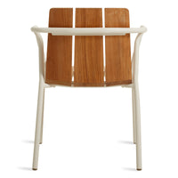 Offline Outdoor Chair in Teak / White - Angle 7