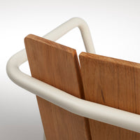 Offline Outdoor Chair in Teak / White - Angle 10