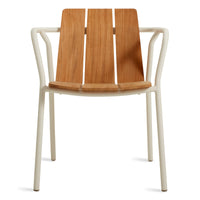 Offline Outdoor Chair in Teak / White - Angle 4