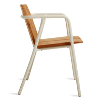 Offline Outdoor Chair in Teak / White - Angle 5
