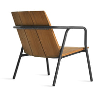 Offline Outdoor Lounge Chair in Carbon - Angle 5