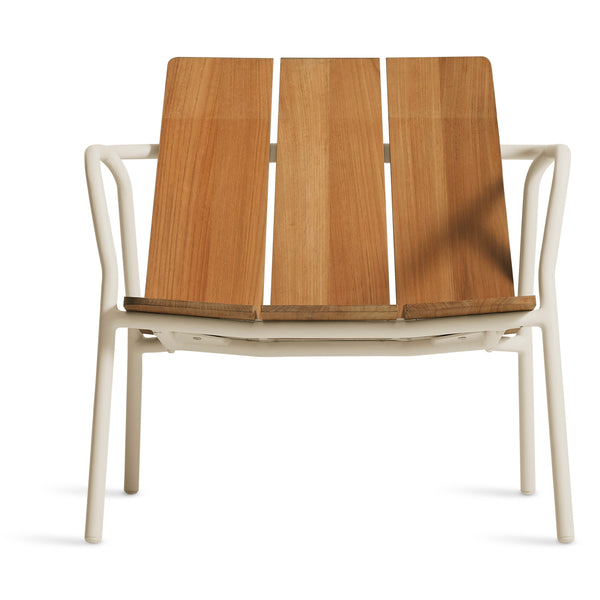 Offline Outdoor Lounge Chair in White - Angle 1