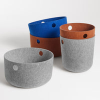 Olly Large Storage Basket in Light Grey - Angle 4