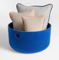 Olly Large Storage Basket in Cobalt - Angle 4