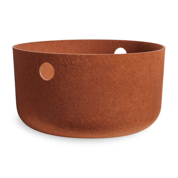 Olly Large Storage Basket in Copper - Angle 1