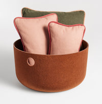 Olly Large Storage Basket in Copper - Angle 4