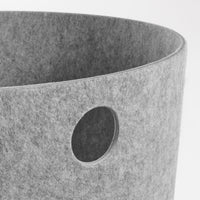 Olly Large Storage Basket in Light Grey - Angle 6