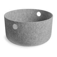 Olly Large Storage Basket in Light Grey - Angle 5