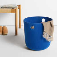 Olly Small Storage Basket in Cobalt - Angle 3