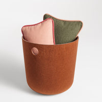 Olly Small Storage Basket in Copper - Angle 4
