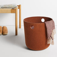 Olly Small Storage Basket in Copper - Angle 3